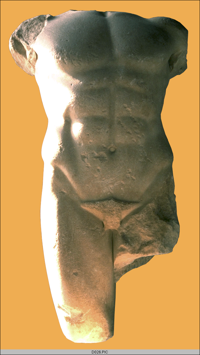 torso de hombre encontrado en Mileto, Museo de Louvre